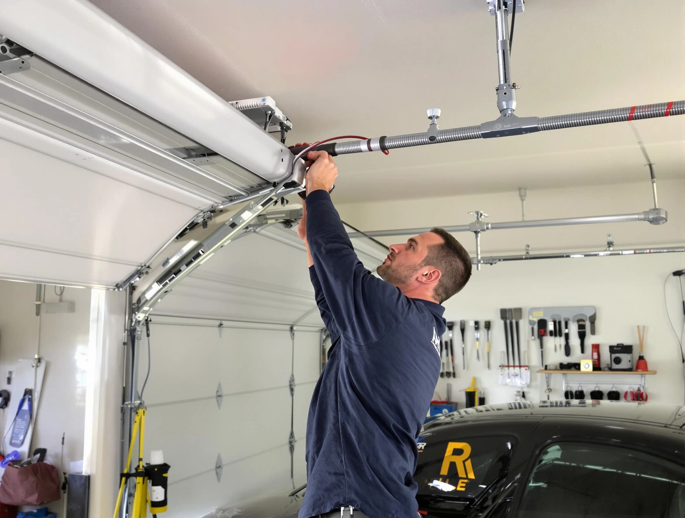 Loveland Garage Door Repair technician performing garage door cable repair in Loveland