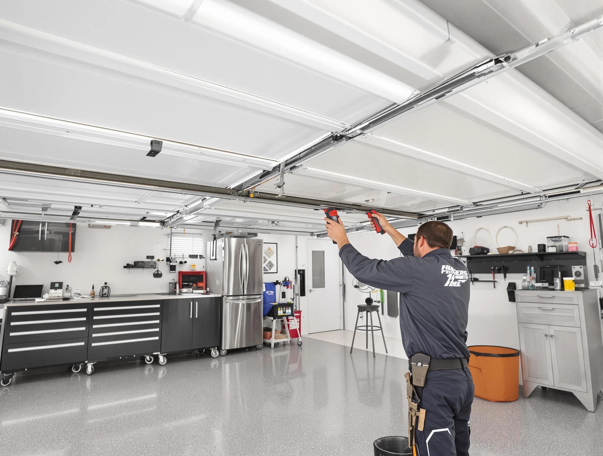 Overhead garage door repair service by Loveland Garage Door Repair in Loveland
