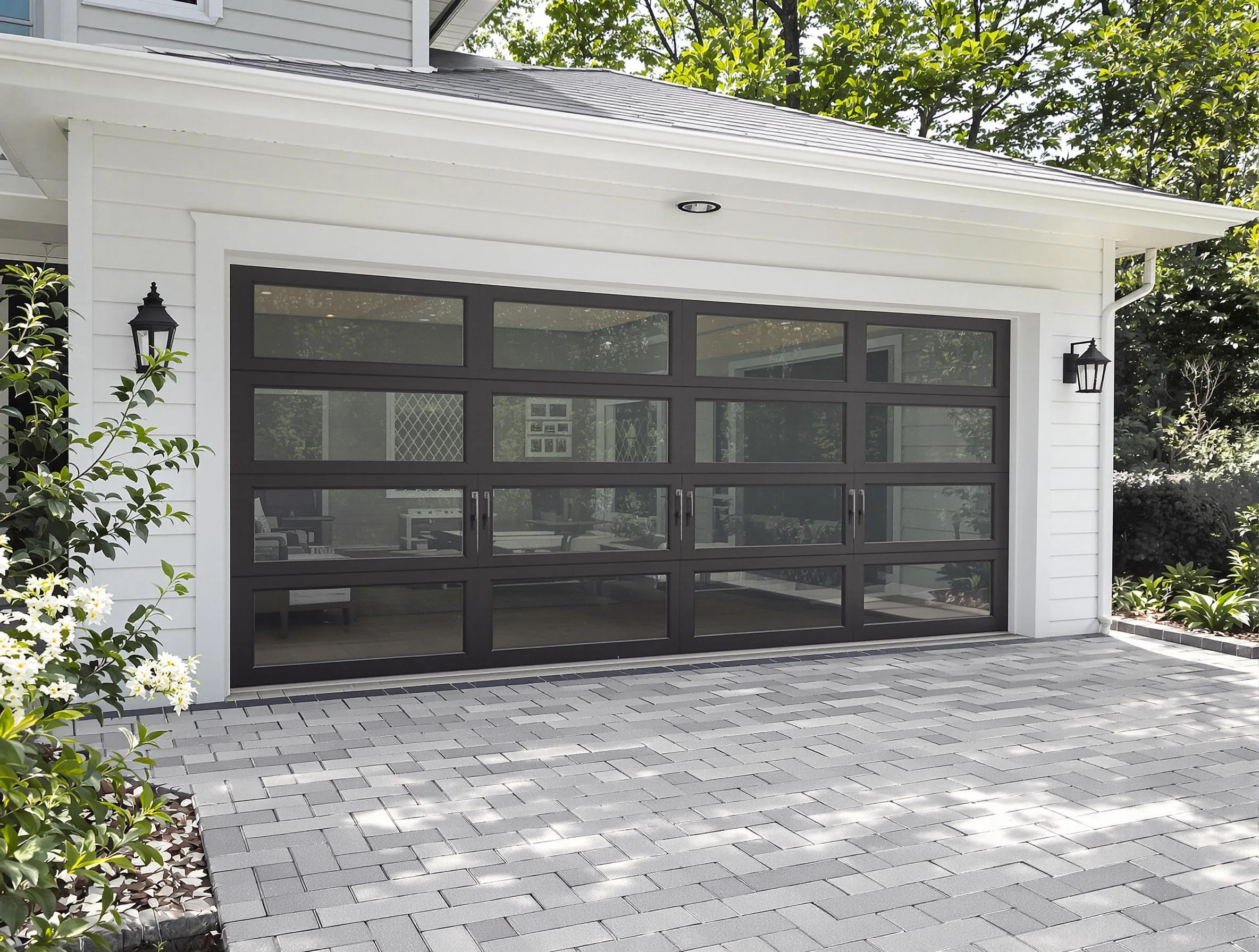 Loveland Garage Door Repair design specialist presenting custom garage door options to Loveland homeowner