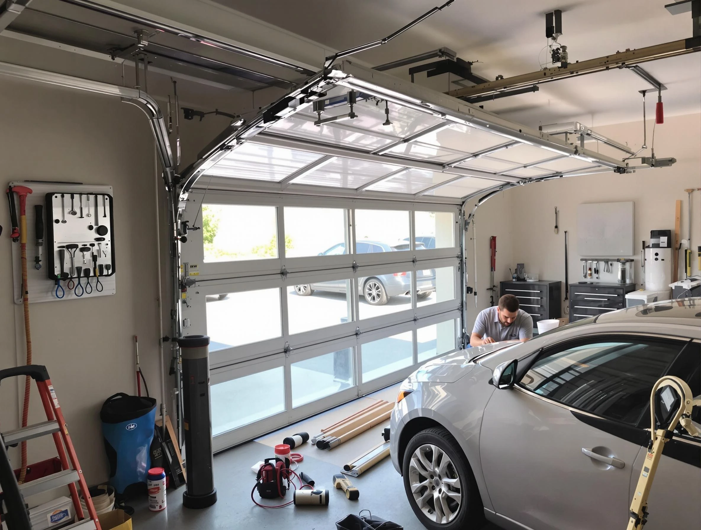 Garage door noise reduction service by Loveland Garage Door Repair in Loveland