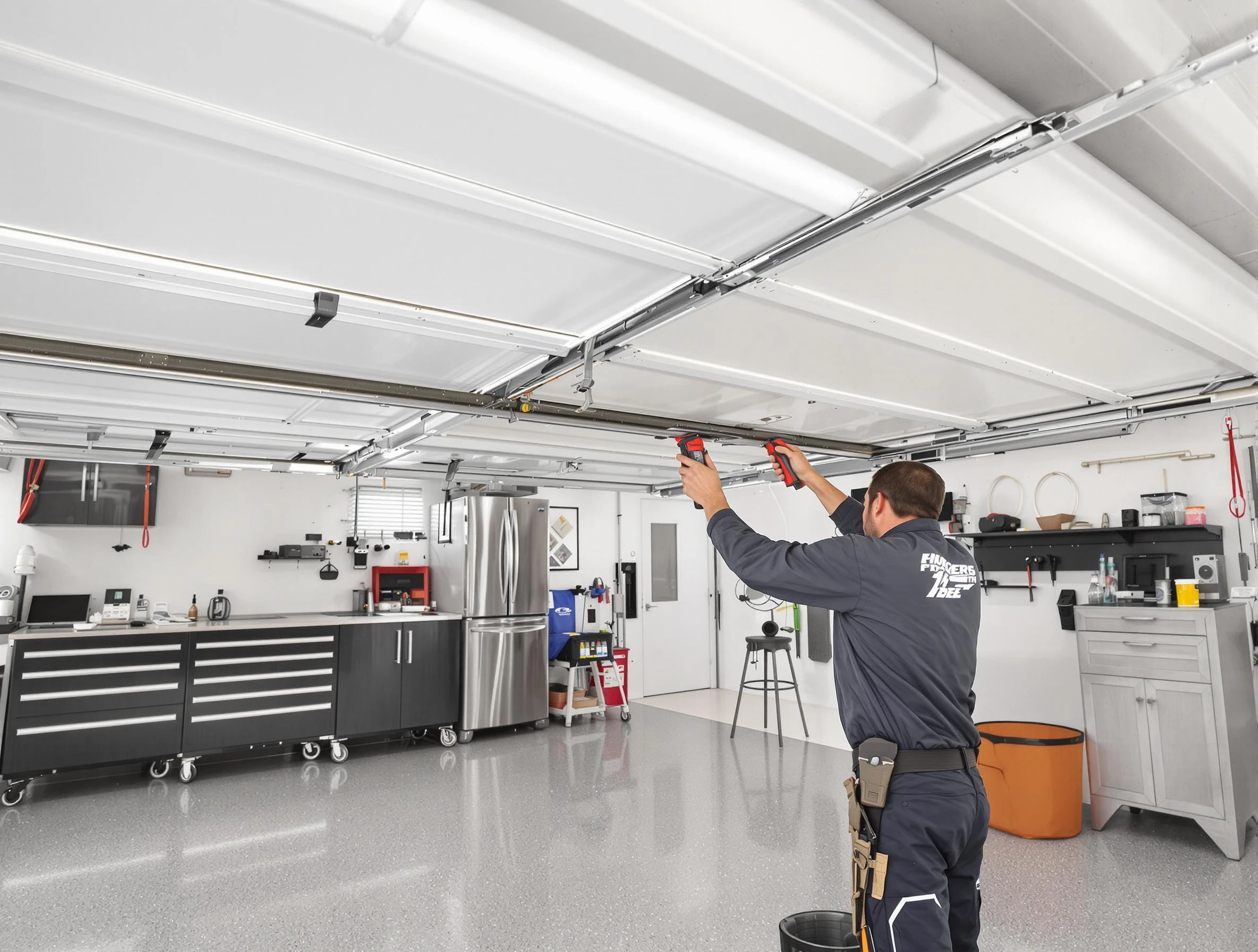 Overhead garage door repair service by Loveland Garage Door Repair in Loveland